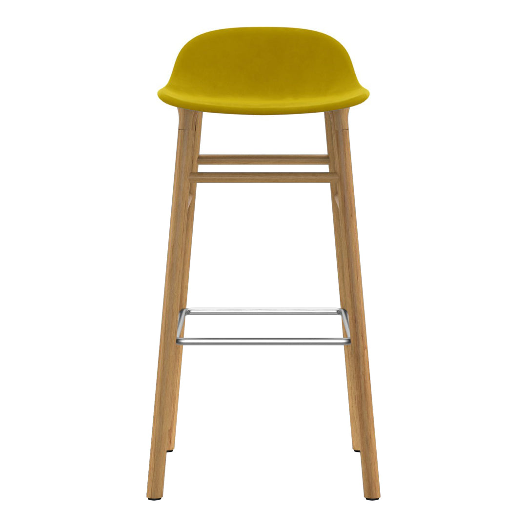 Normann Copenhagen Form Bar Stool - Wood Legs - Upholstered