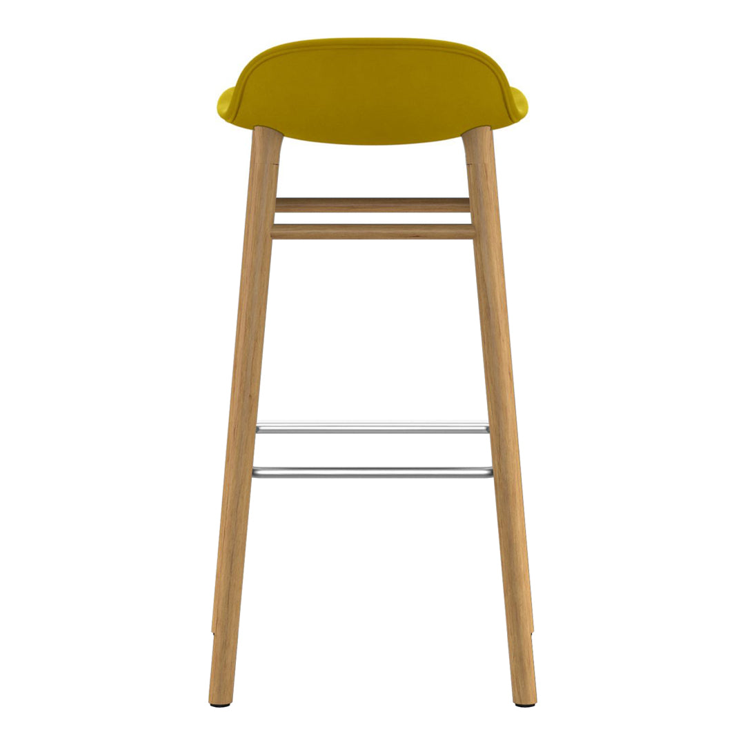 Normann Copenhagen Form Bar Stool - Wood Legs - Upholstered