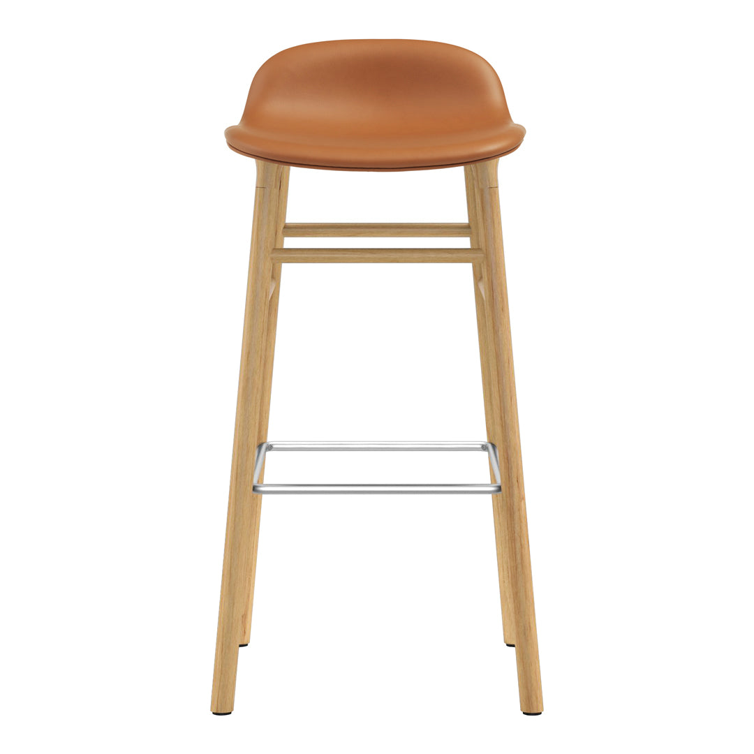 Normann Copenhagen Form Bar Stool - Wood Legs - Upholstered