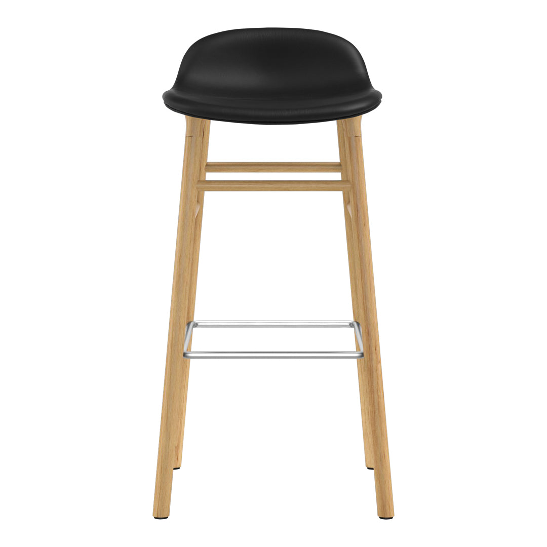 Normann Copenhagen Form Bar Stool - Wood Legs - Upholstered