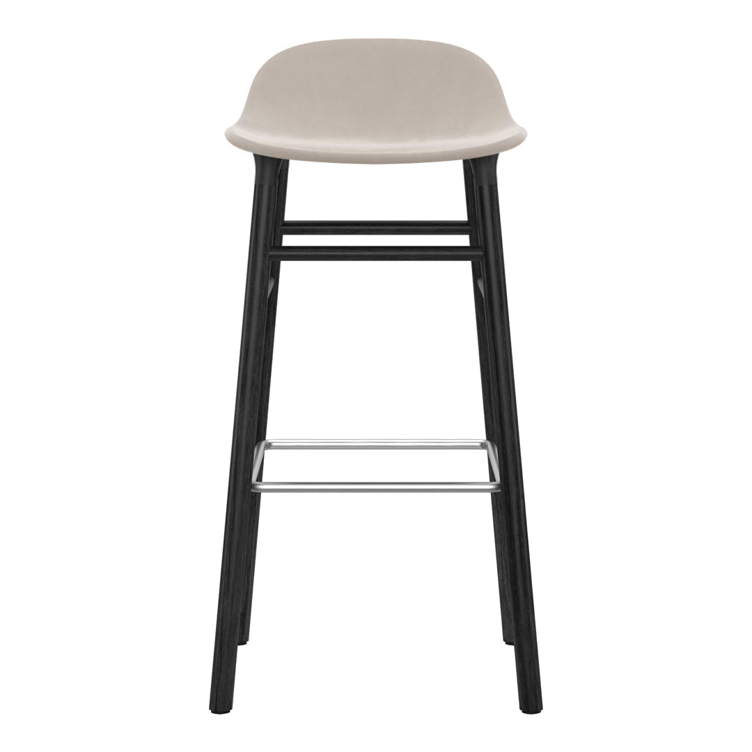 Normann Copenhagen Form Bar Stool - Wood Legs - Upholstered