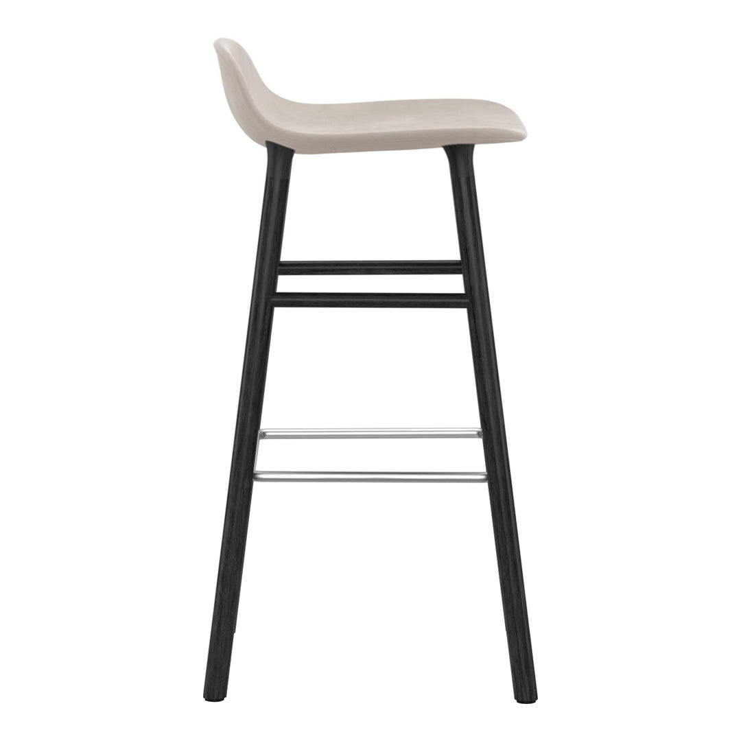 Normann Copenhagen Form Bar Stool - Wood Legs - Upholstered