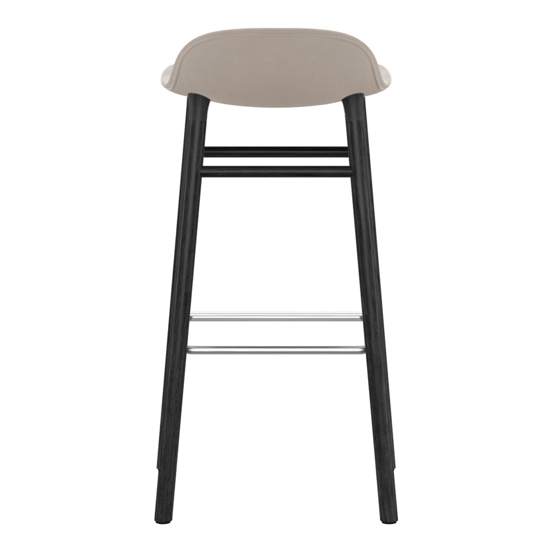 Normann Copenhagen Form Bar Stool - Wood Legs - Upholstered