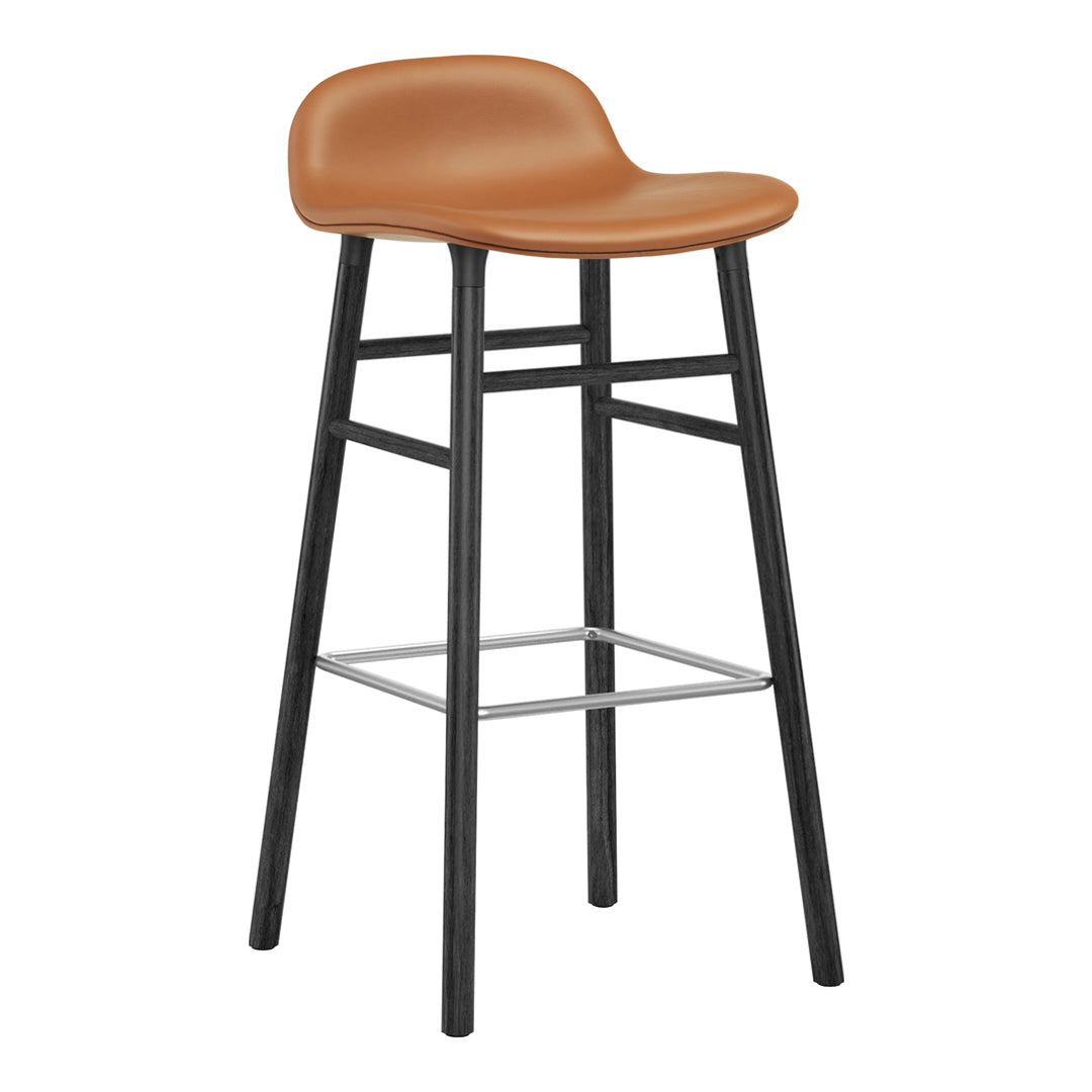 Normann Copenhagen Form Bar Stool - Wood Legs - Upholstered