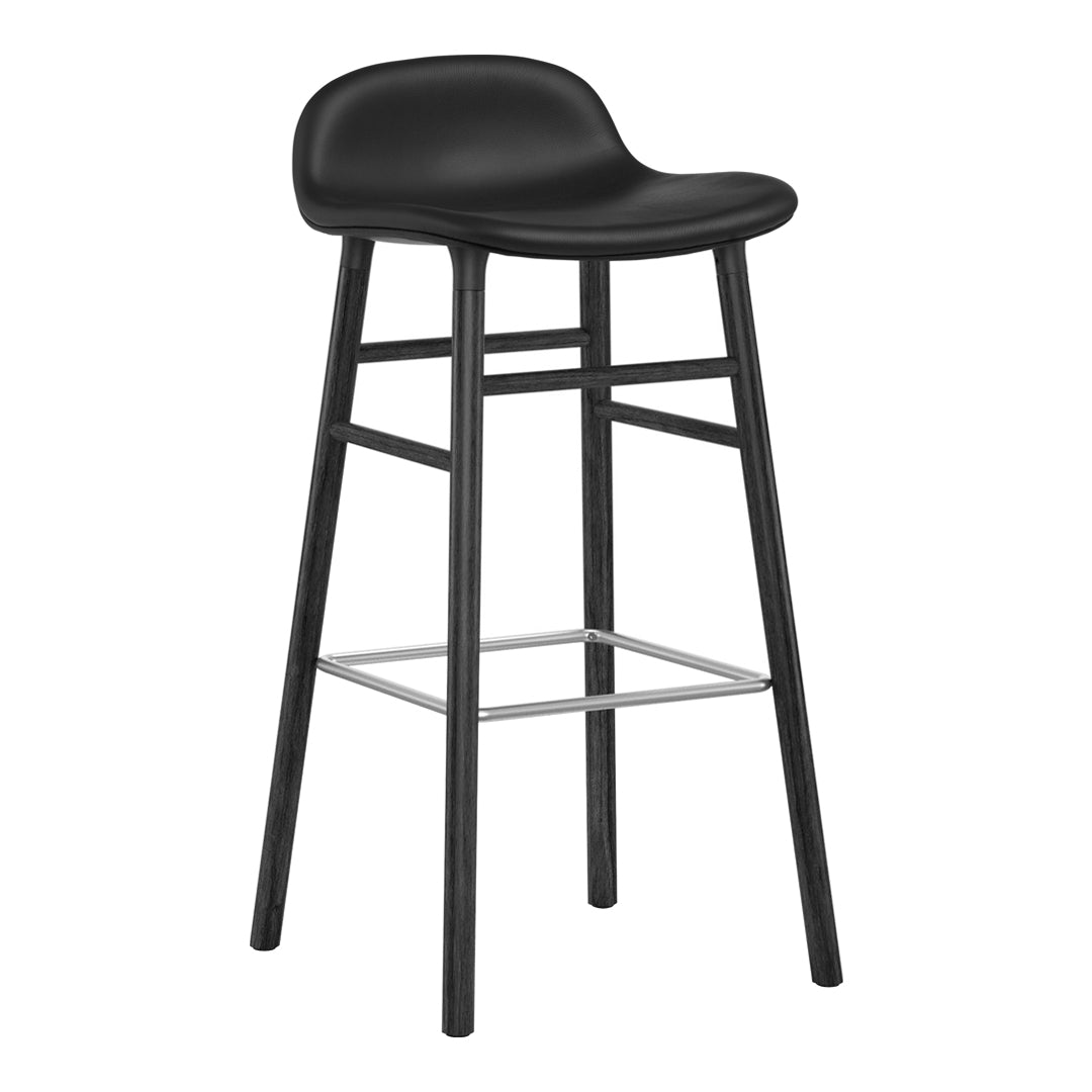 Normann Copenhagen Form Bar Stool - Wood Legs - Upholstered