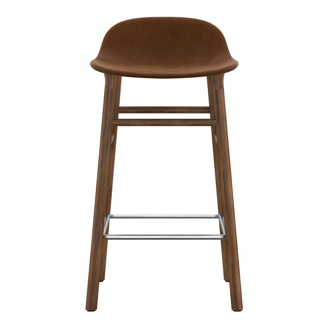 Normann Copenhagen Form Bar Stool - Wood Legs - Upholstered