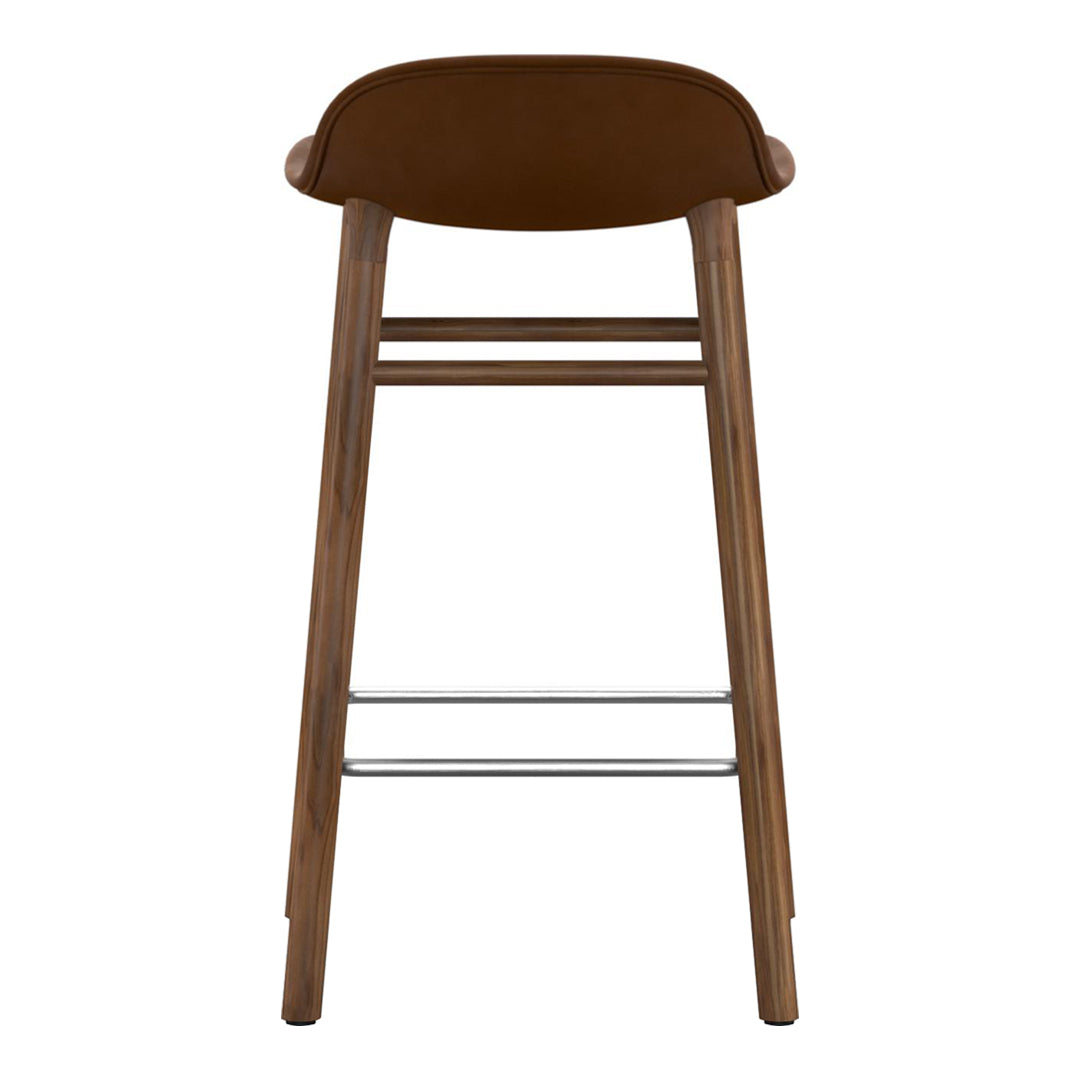 Normann Copenhagen Form Bar Stool - Wood Legs - Upholstered