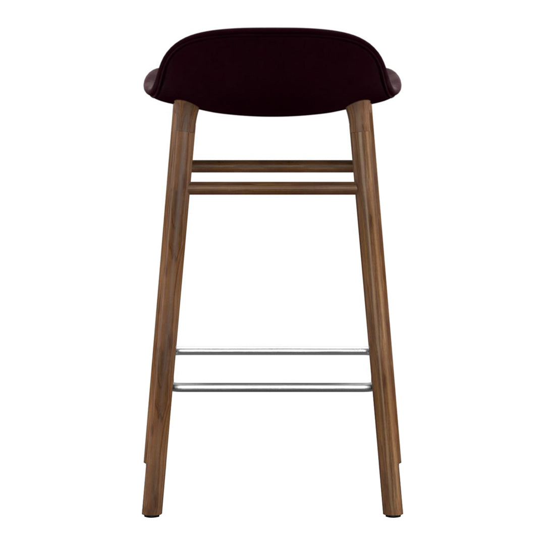 Normann Copenhagen Form Bar Stool - Wood Legs - Upholstered