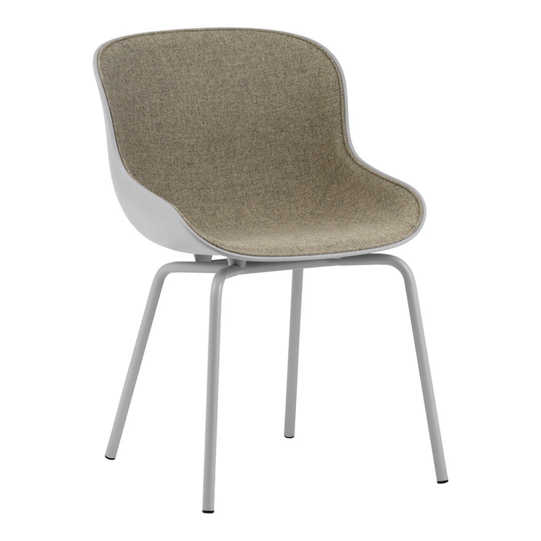 Normann Copenhagen Hyg Side Chair - Steel 4-Leg, Front Upholstered
