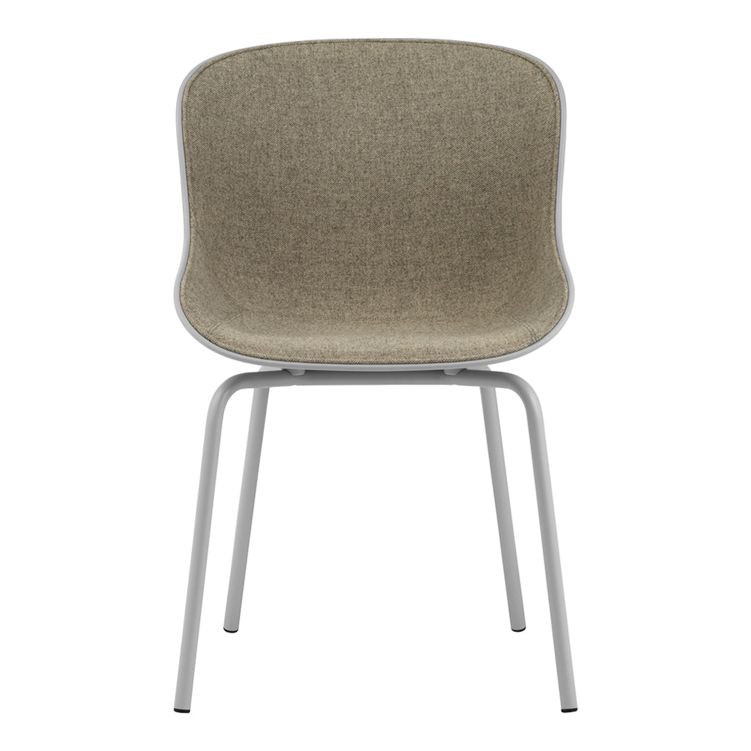 Normann Copenhagen Hyg Side Chair - Steel 4-Leg, Front Upholstered