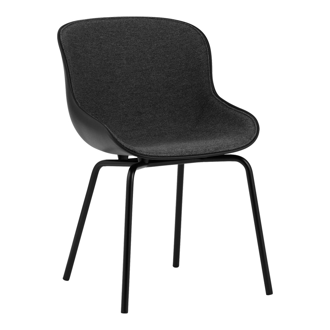Normann Copenhagen Hyg Side Chair - Steel 4-Leg, Front Upholstered