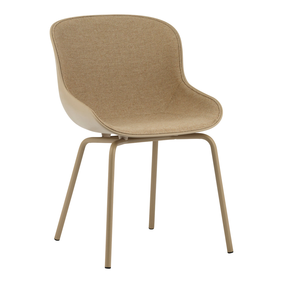Normann Copenhagen Hyg Side Chair - Steel 4-Leg, Front Upholstered