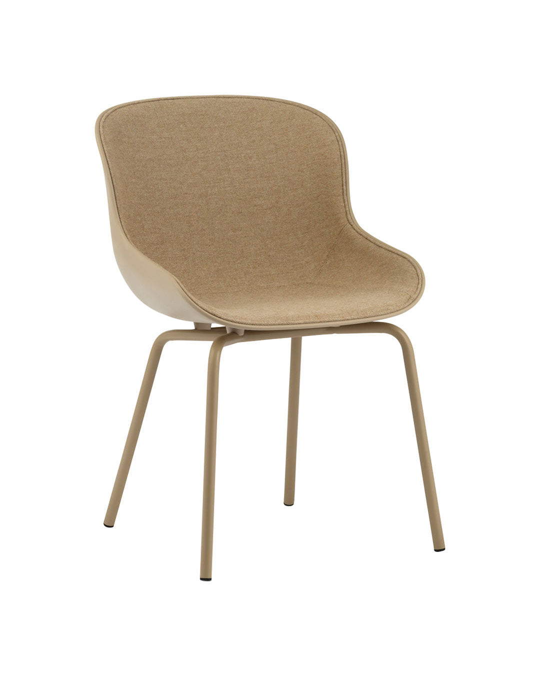 Normann Copenhagen Hyg Side Chair - Steel 4-Leg, Front Upholstered