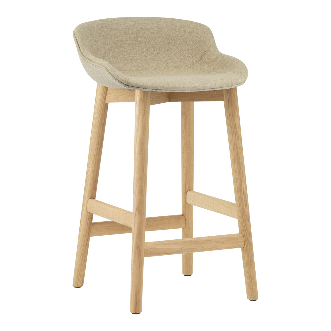 Normann Copenhagen Hyg Counter Stool - Full Upholstery / Wood Base