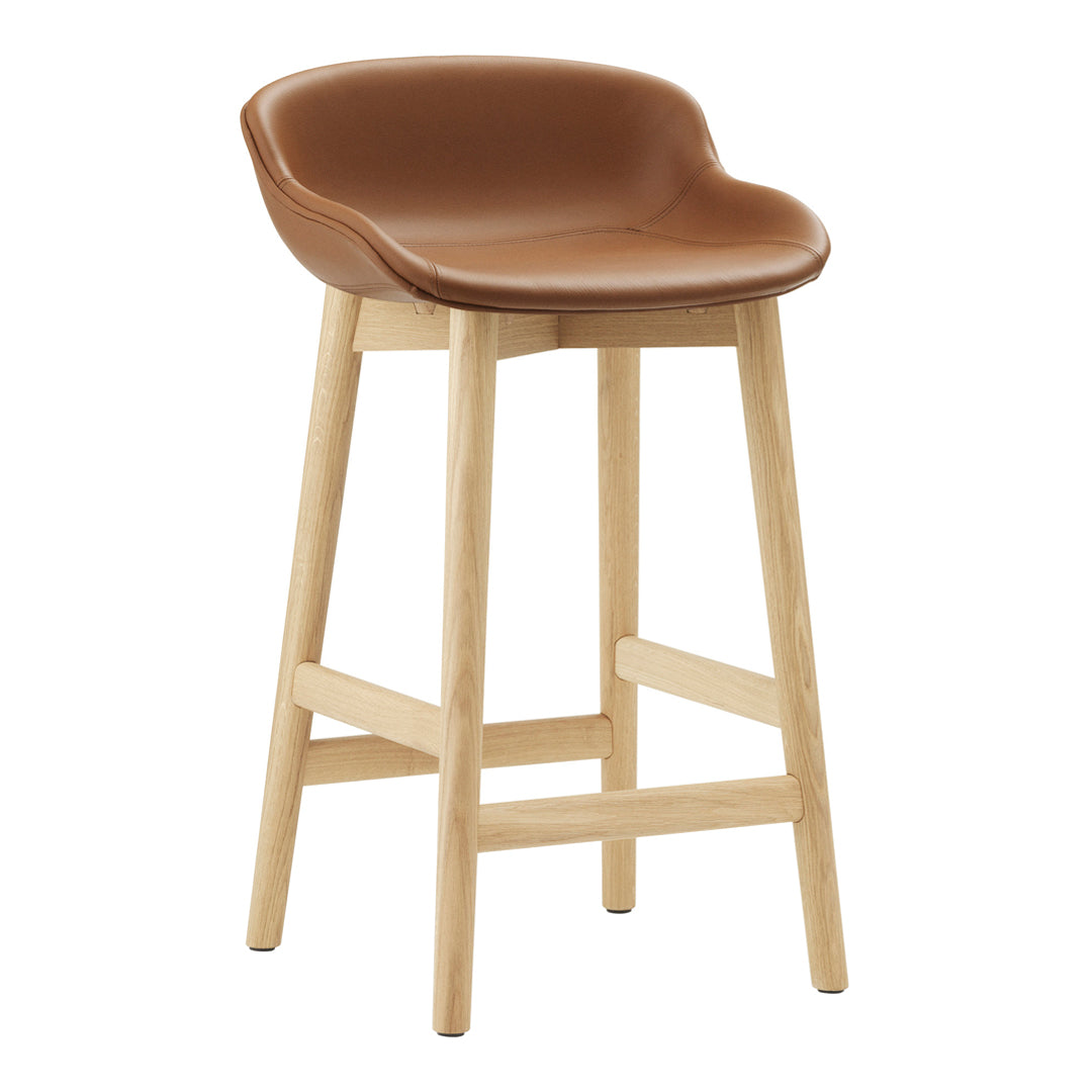 Normann Copenhagen Hyg Counter Stool - Full Upholstery / Wood Base