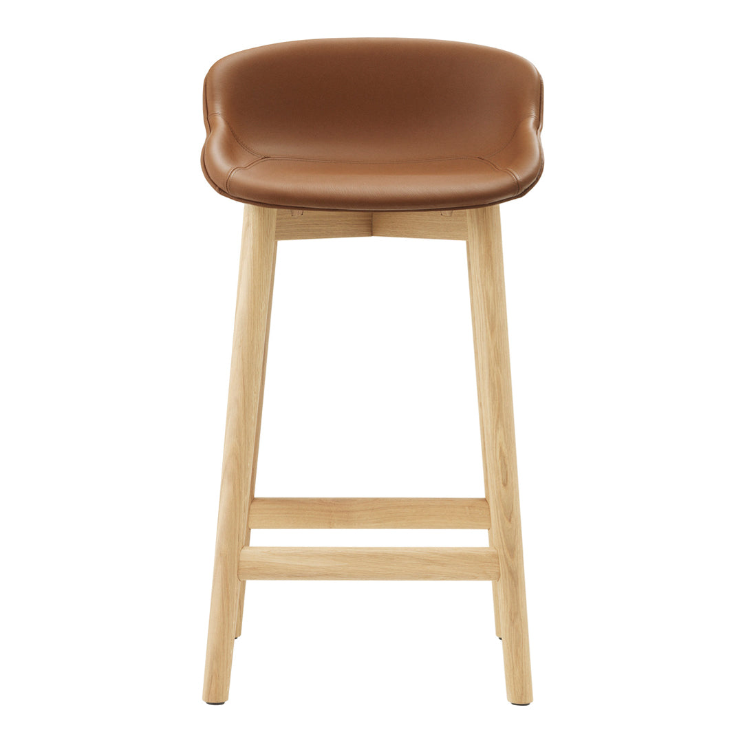 Normann Copenhagen Hyg Counter Stool - Full Upholstery / Wood Base