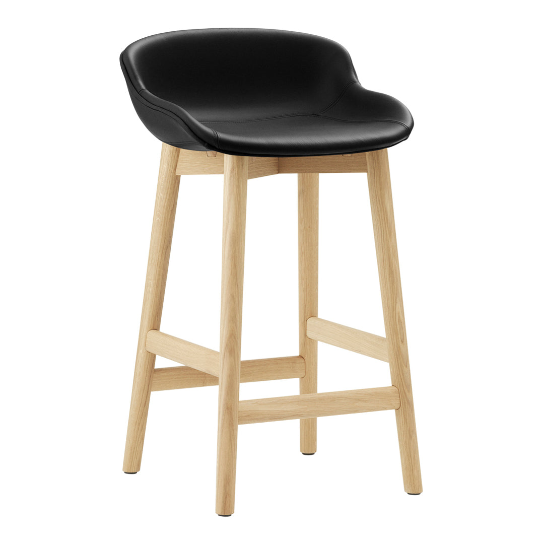 Normann Copenhagen Hyg Counter Stool - Full Upholstery / Wood Base