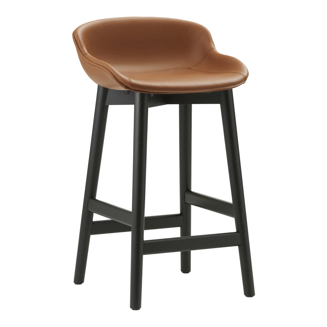 Normann Copenhagen Hyg Counter Stool - Full Upholstery / Wood Base