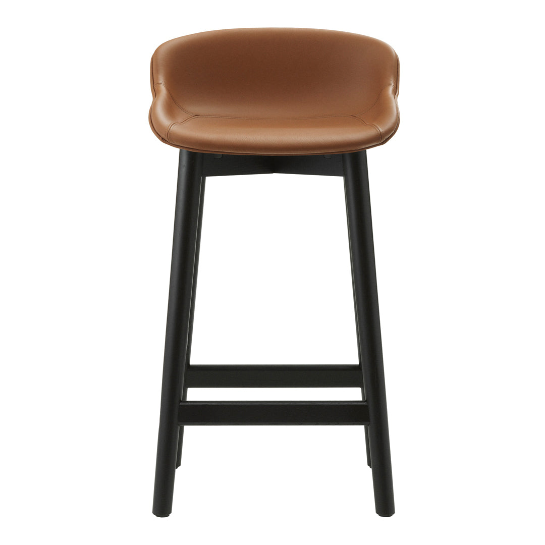 Normann Copenhagen Hyg Counter Stool - Full Upholstery / Wood Base