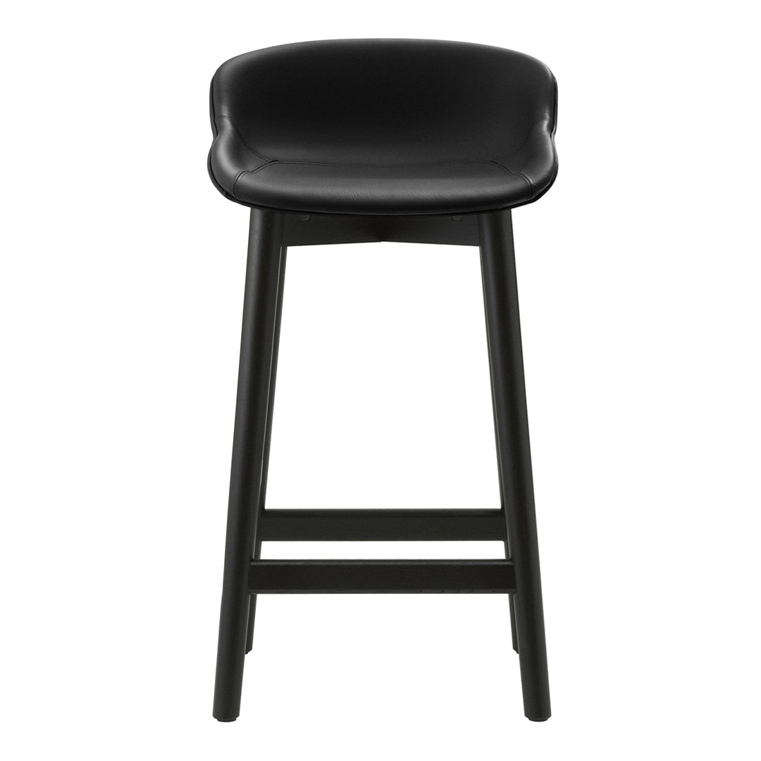 Normann Copenhagen Hyg Counter Stool - Full Upholstery / Wood Base
