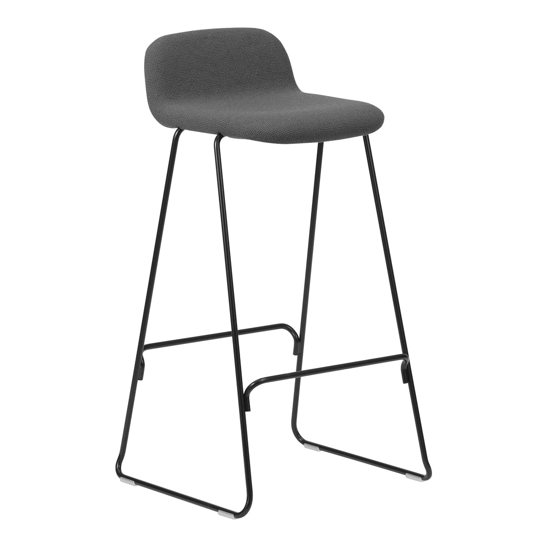 Normann Copenhagen Just Bar Stool w/ Back - Fully Upholstered