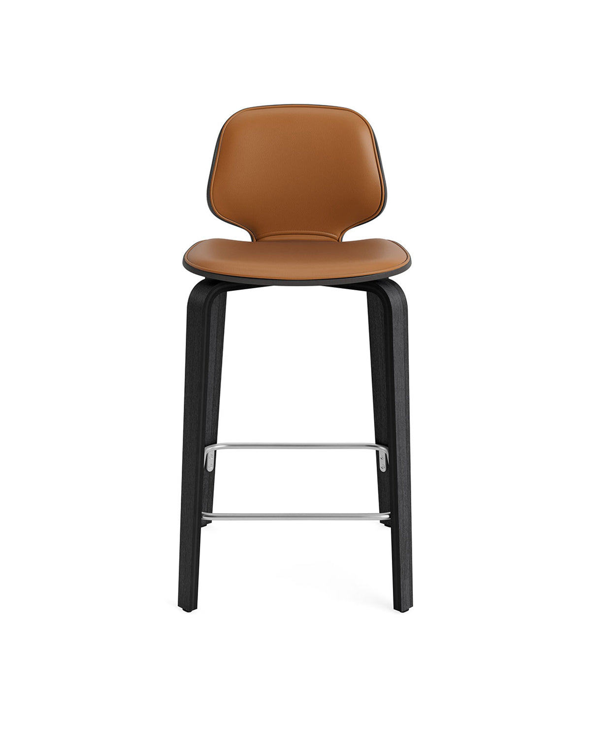 Normann Copenhagen My Chair Bar/Counter Stool - Wood Base - Front Upholstered