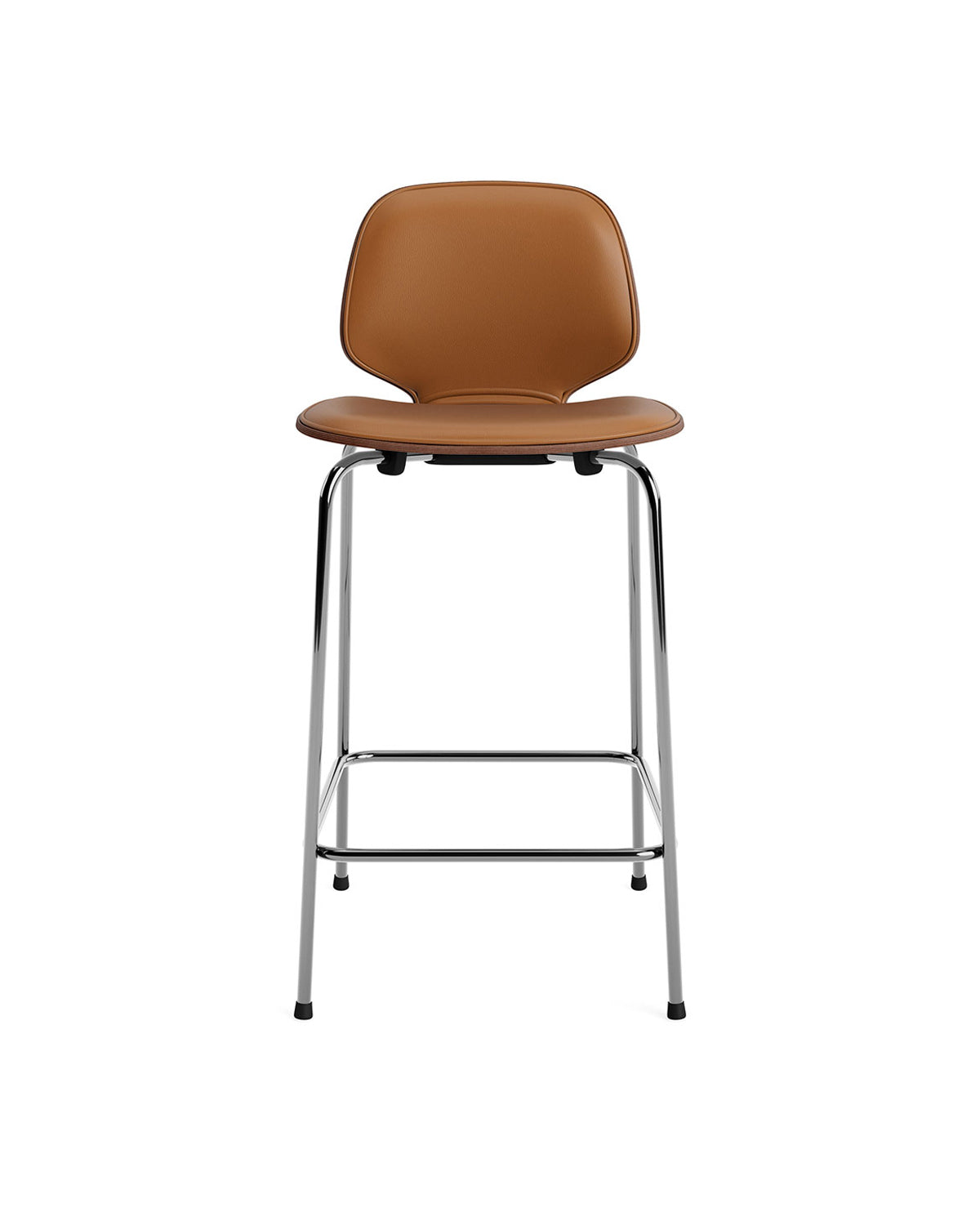 Normann Copenhagen My Chair Bar/Counter Stool - Chrome Base - Front Upholstered