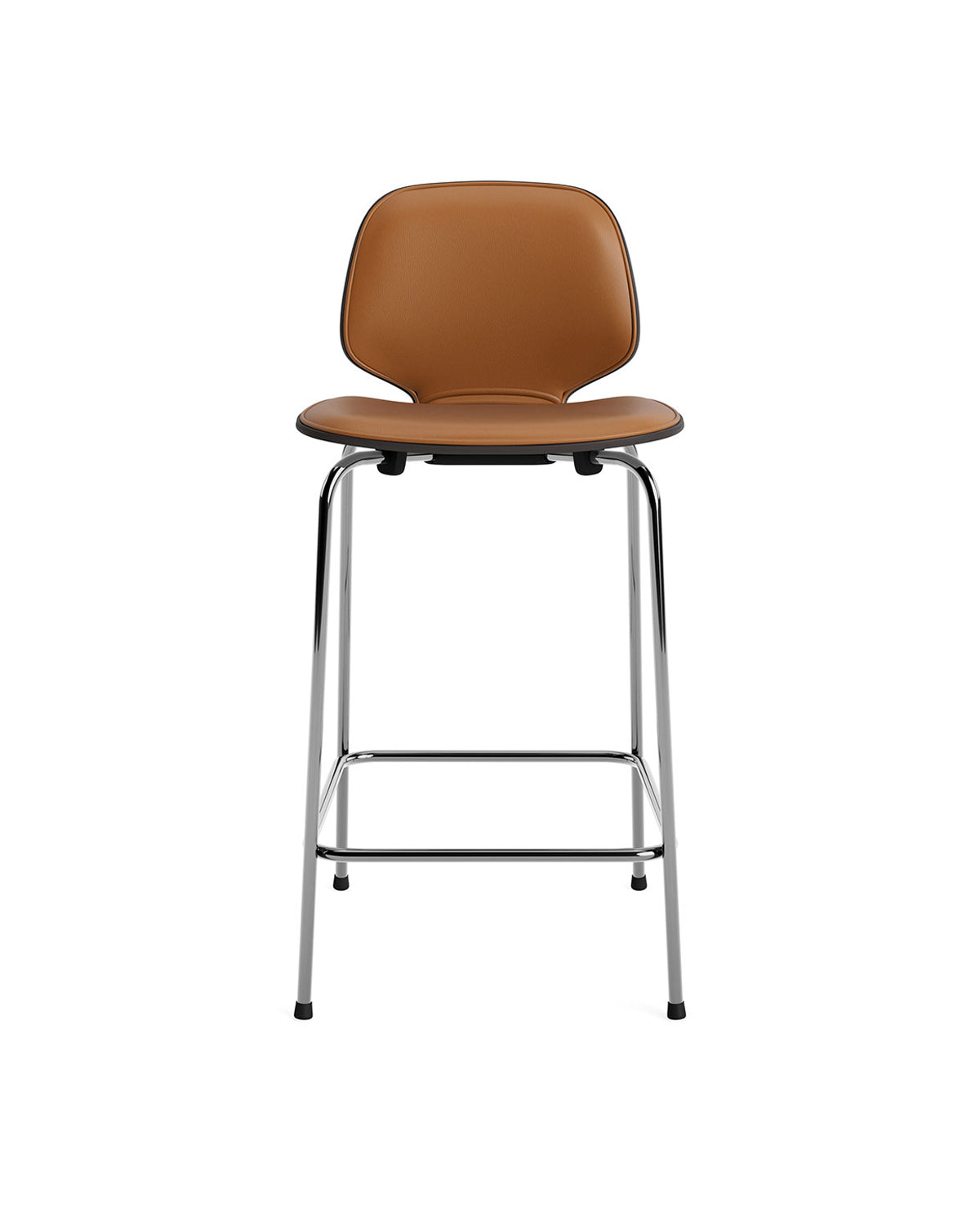 Normann Copenhagen My Chair Bar/Counter Stool - Chrome Base - Front Upholstered