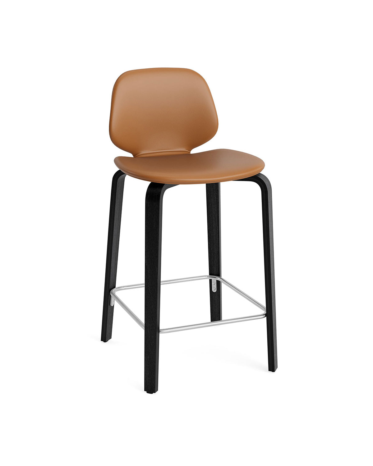 Normann Copenhagen My Chair Counter/Bar Stool - Wood Base - Fully Upholstered