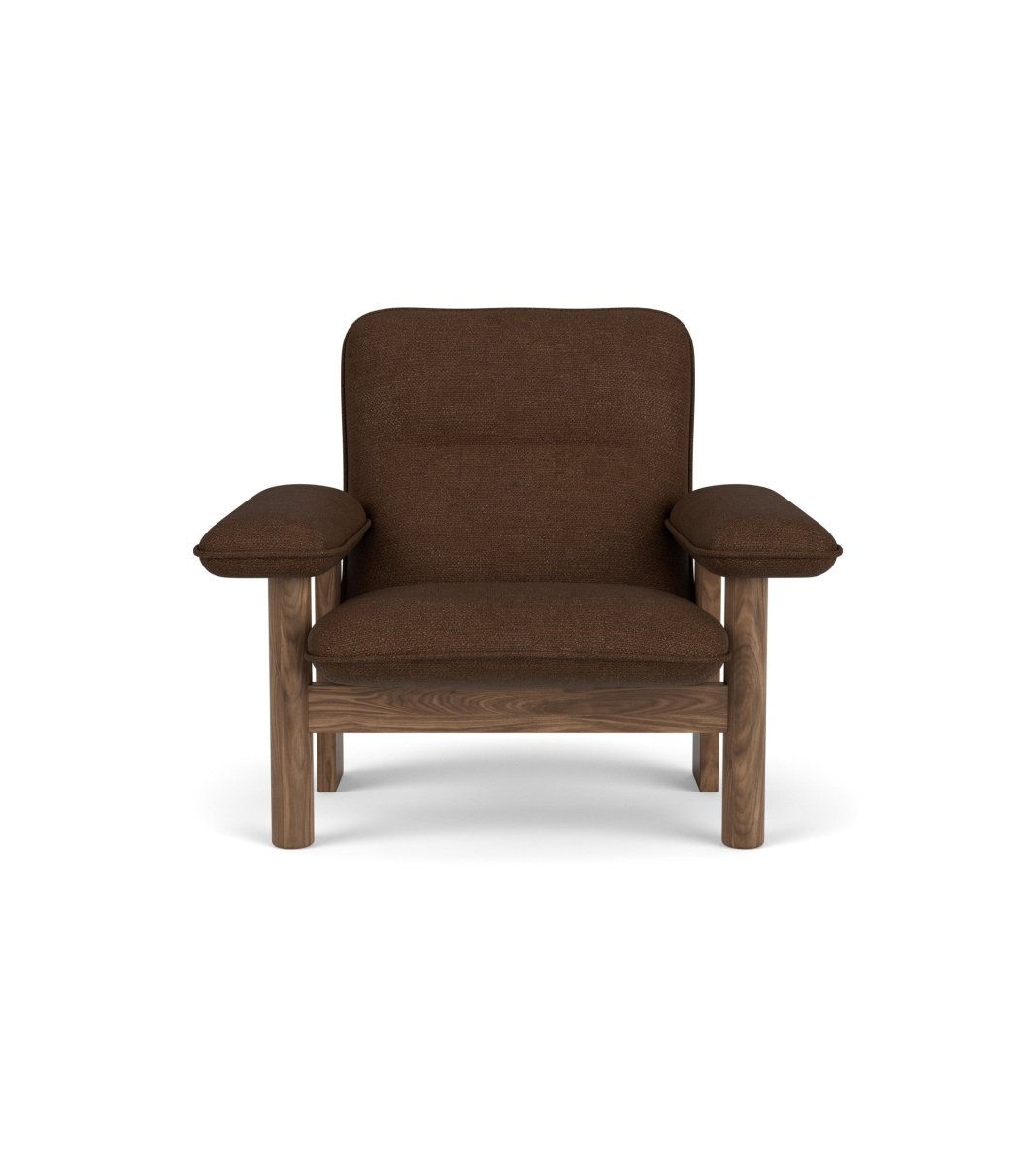 Audo Brasilia Lounge Chair, Textile - Walnut / Audo Bouclé US 07