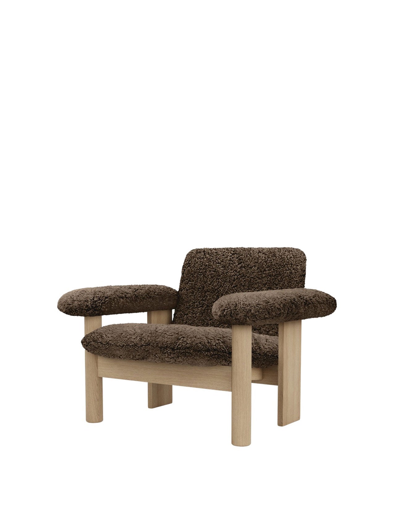 Audo Brasilia Lounge Chair, Low Back, Sheepskin