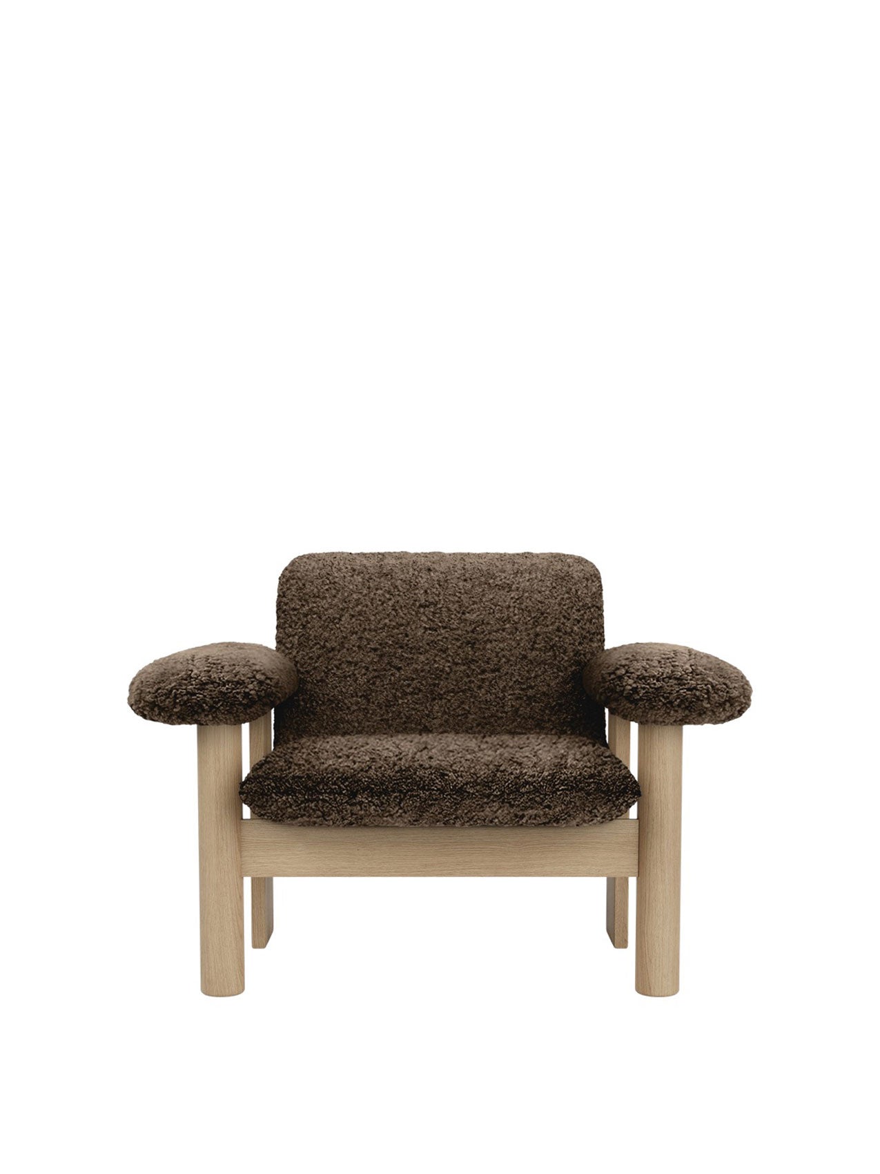 Audo Brasilia Lounge Chair, Low Back, Sheepskin