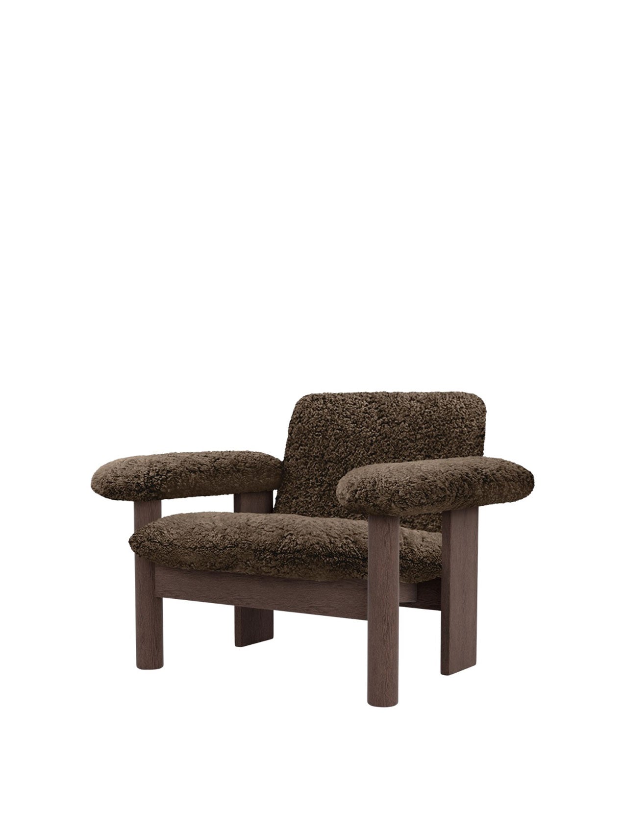 Audo Brasilia Lounge Chair, Low Back, Sheepskin