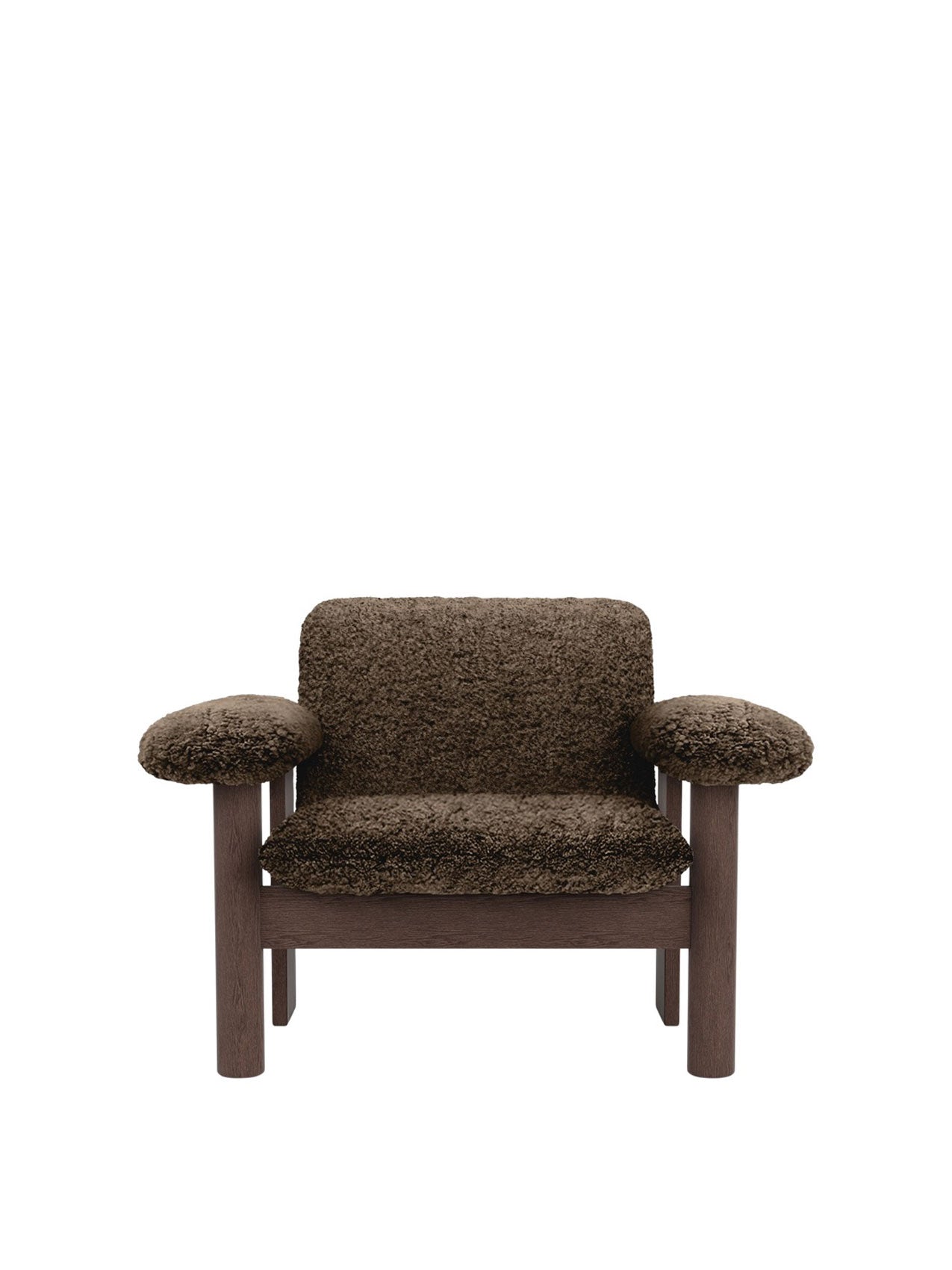 Audo Brasilia Lounge Chair, Low Back, Sheepskin