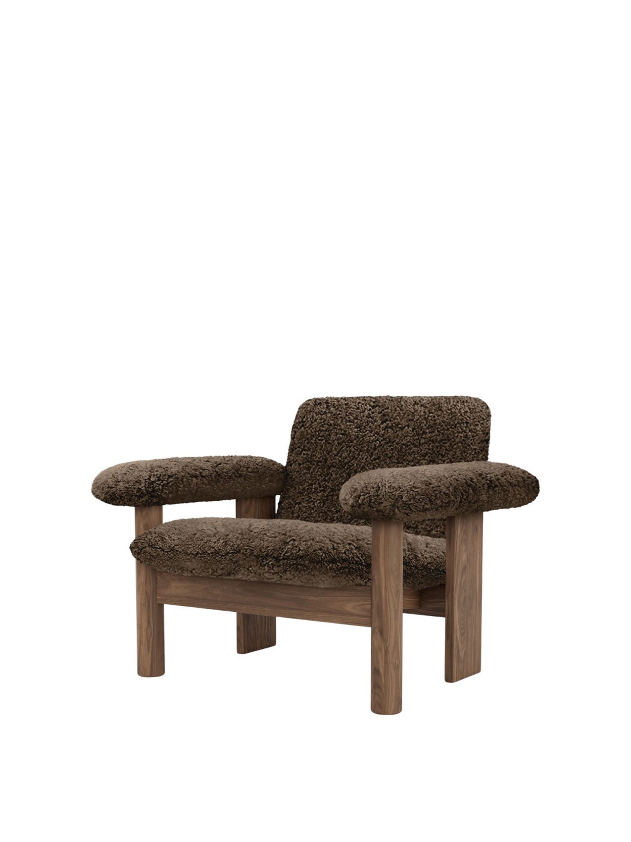 Audo Brasilia Lounge Chair, Low Back, Sheepskin