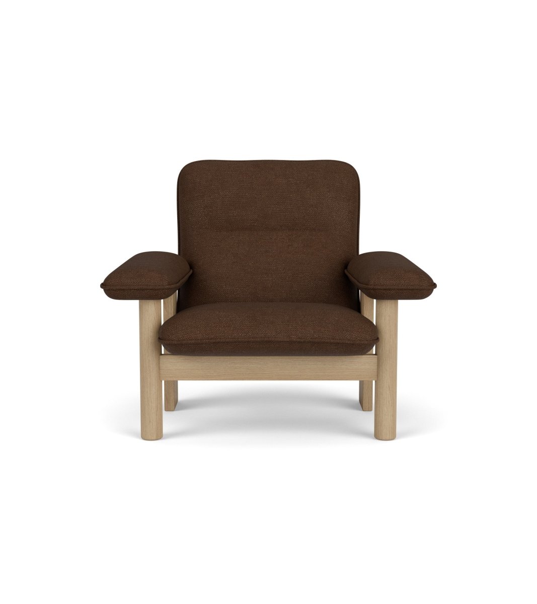 Audo Brasilia Lounge Chair, Textile - Natural Oak / Audo Bouclé US 07