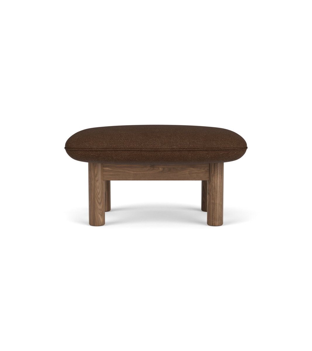 Audo Brasilia Ottoman, Textile - Walnut / Audo Bouclé US 07