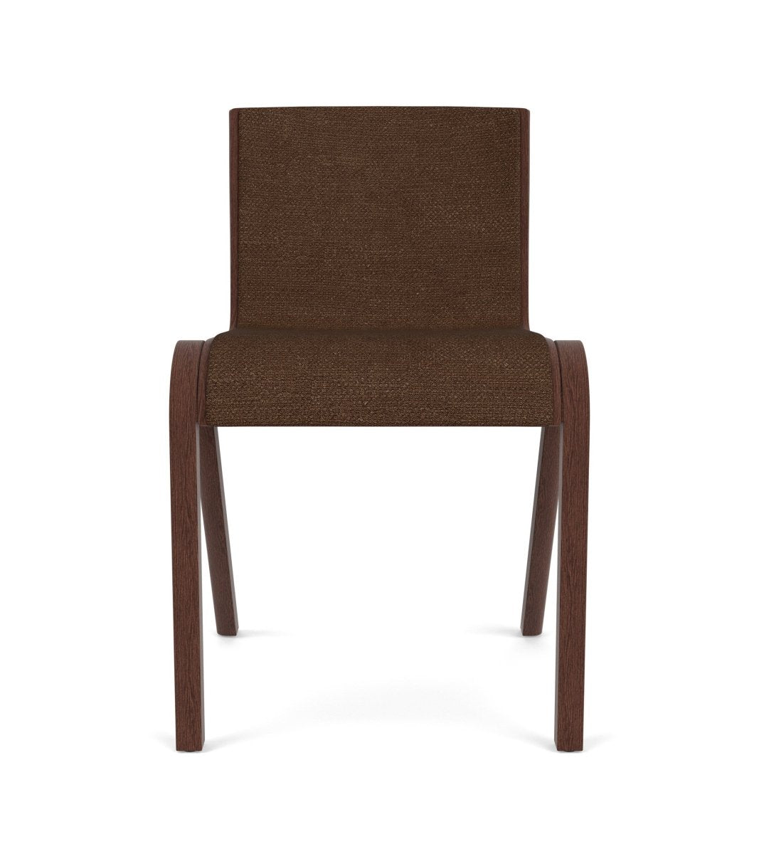 Audo Ready Dining Chair, Front Upholstered - Red Stained Oak / Audo Bouclé US 07