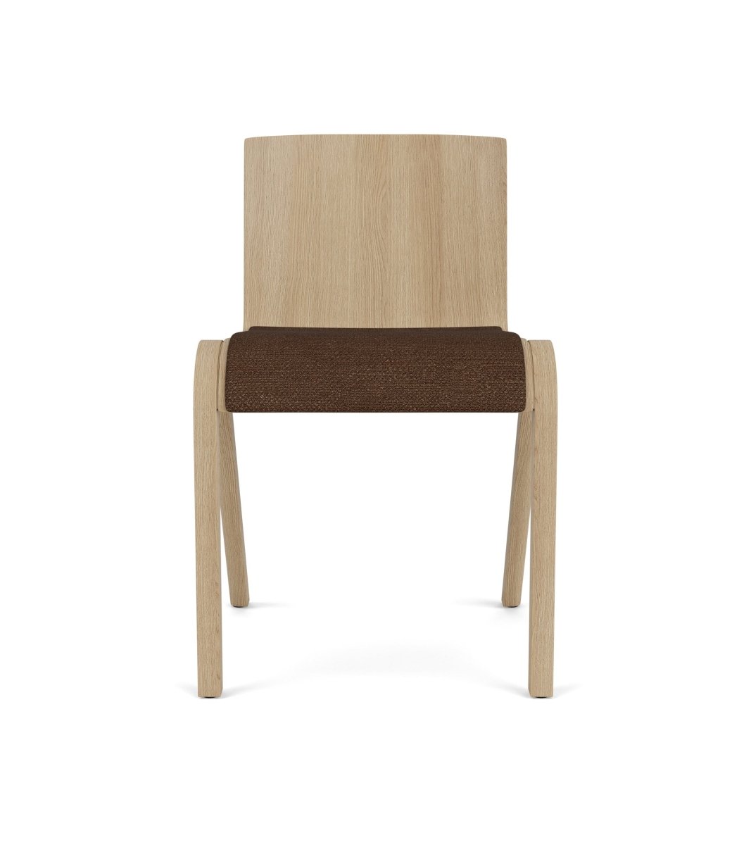Audo Ready Dining Chair, Seat Upholstered - Natural Oak / Audo Bouclé US 07