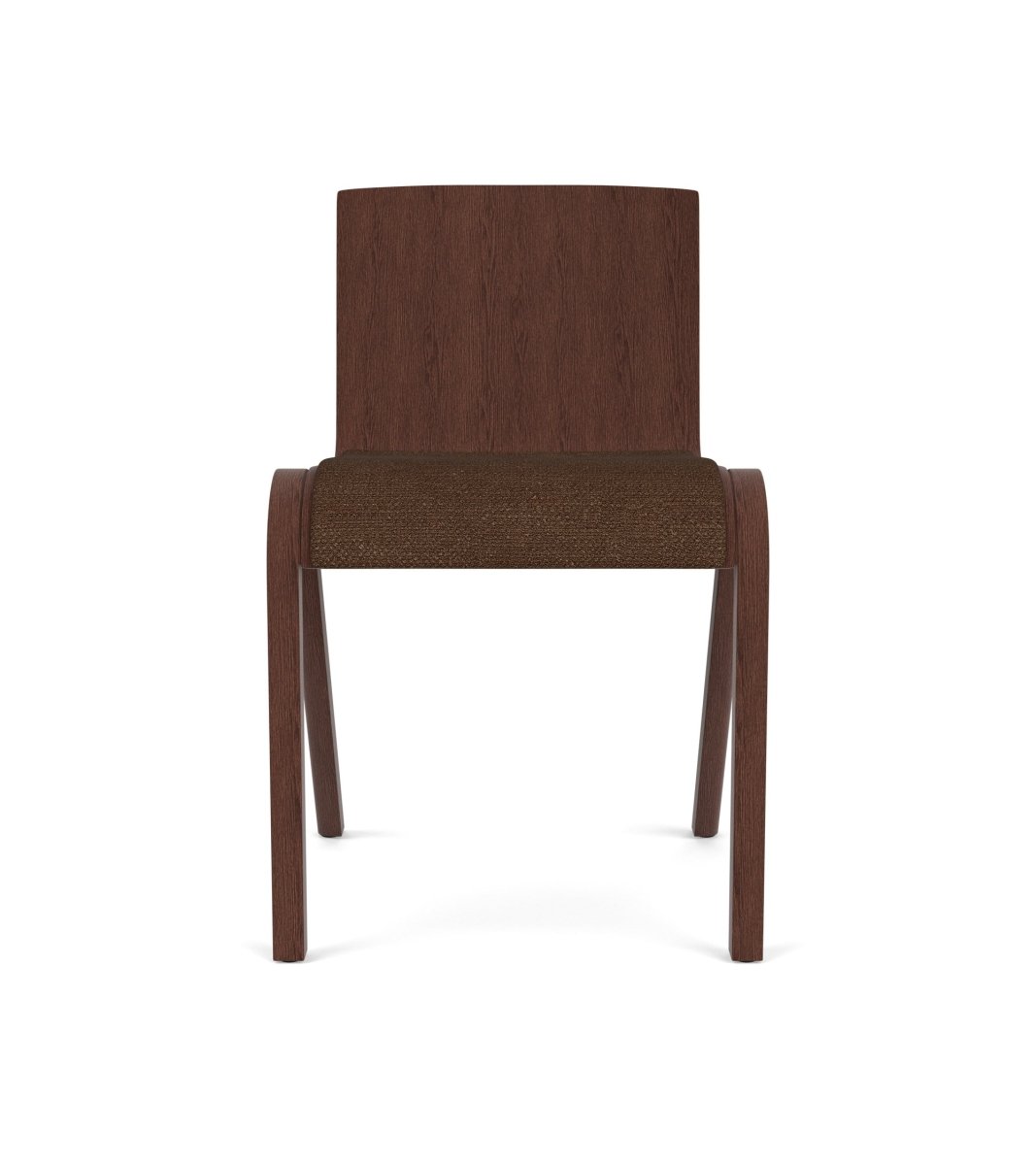 Audo Ready Dining Chair, Seat Upholstered - Red Stained Oak / Audo Bouclé US 07