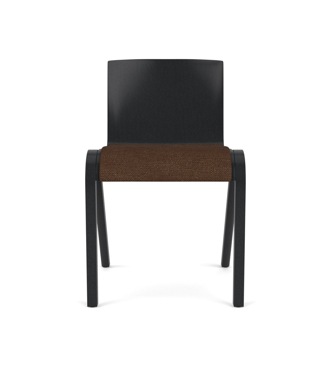 Audo Ready Dining Chair, Seat Upholstered - Black Oak / Audo Bouclé US 07