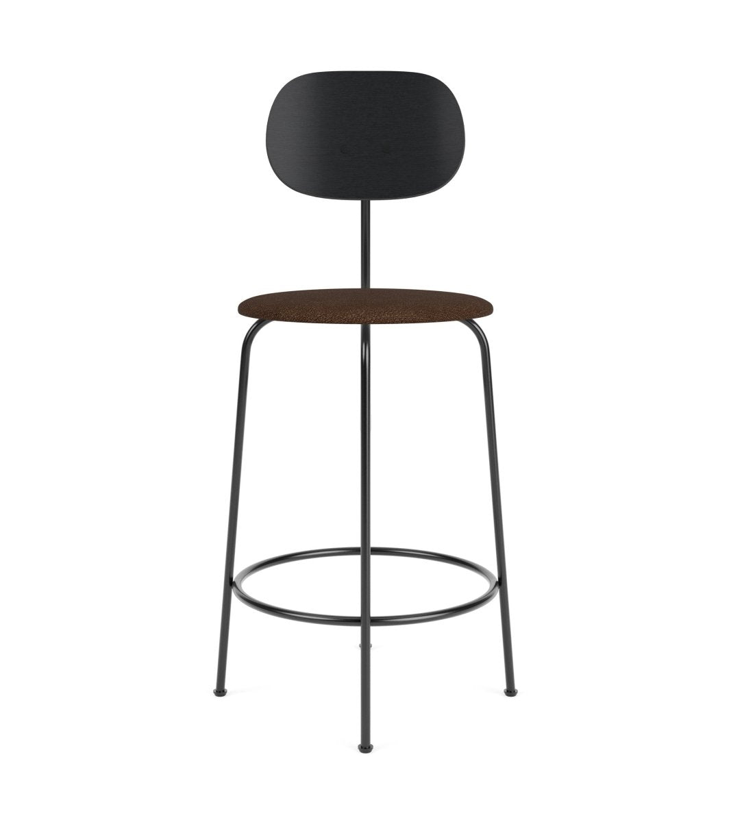 Audo Afteroom Plus Bar & Counter Chair, Upholsered Seat - Counter / Black Painted Ash | Audo Bouclé US 07