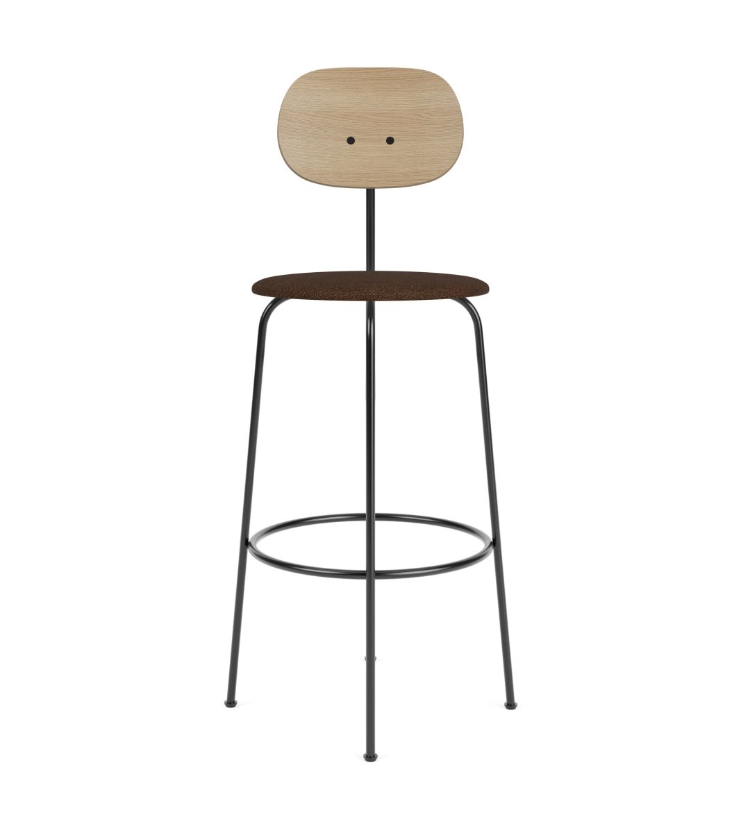 Audo Afteroom Plus Bar & Counter Chair, Upholsered Seat - Bar / Natural Oak | Audo Bouclé US 07