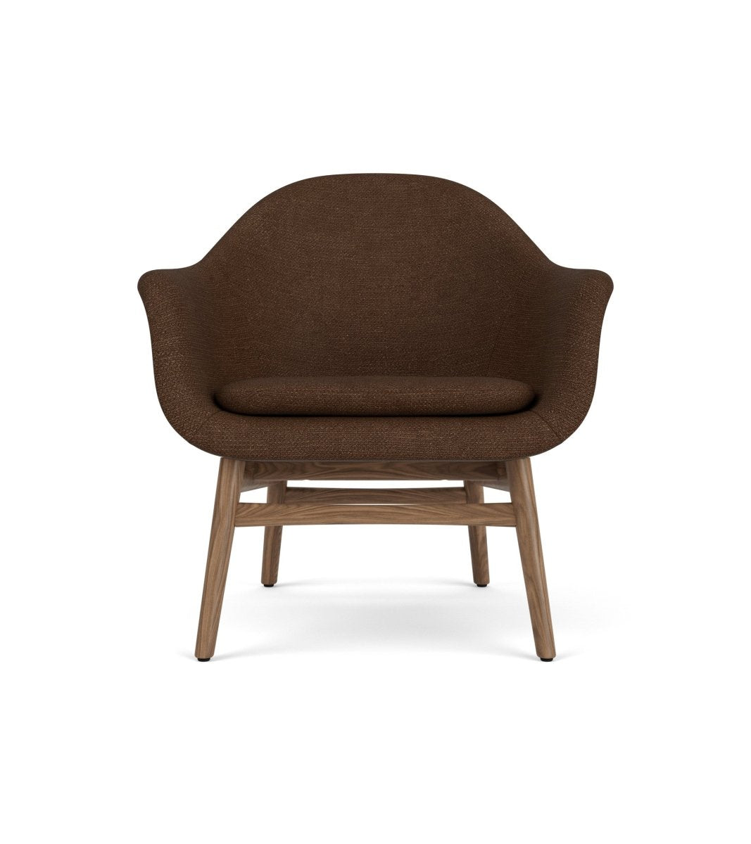 Audo Harbour Lounge Chair - Audo Bouclé US 07 | Matte Lacquered Walnut