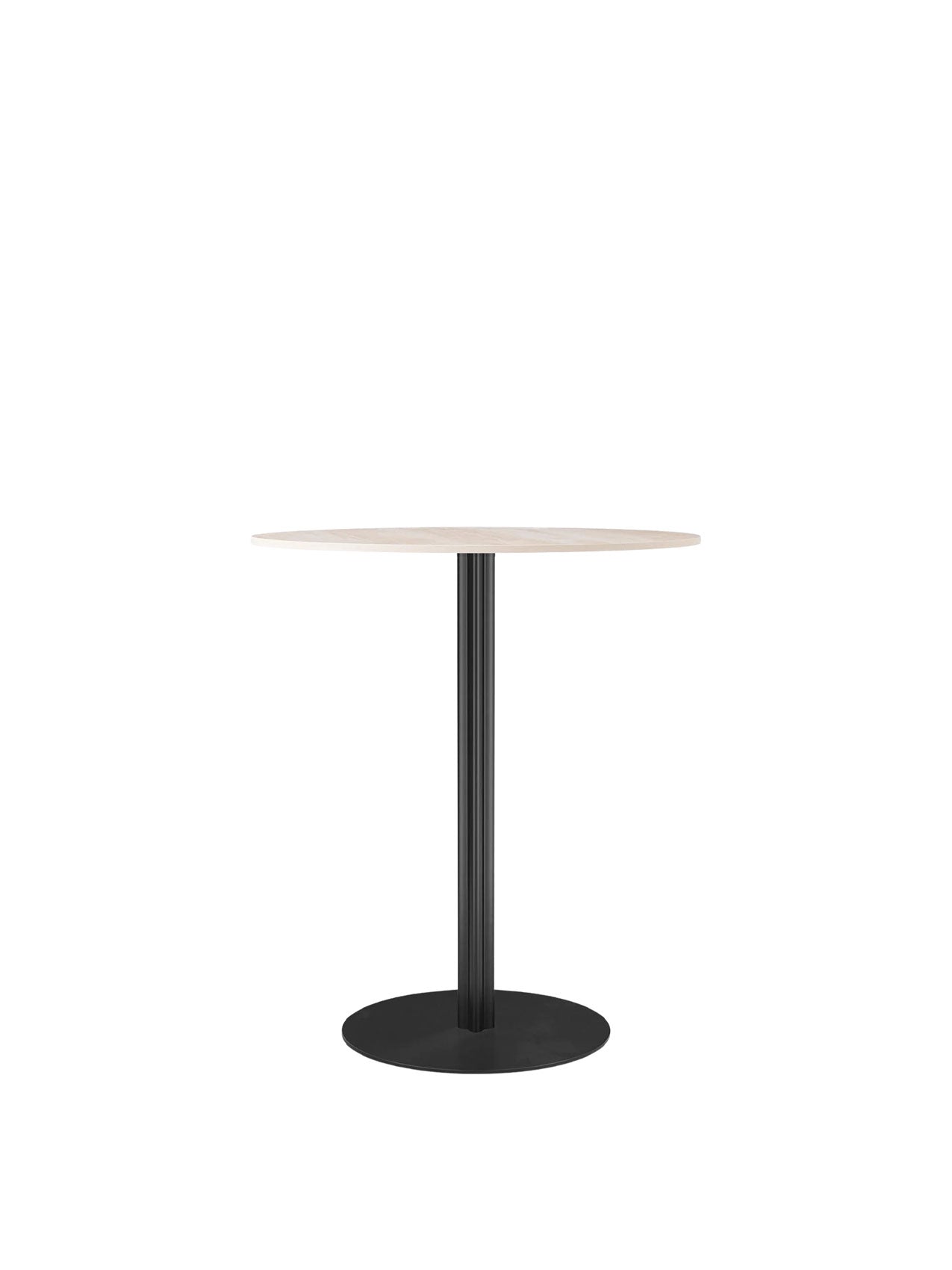 Audo Harbour Column Table, Round With Circular Base - 3 Heights