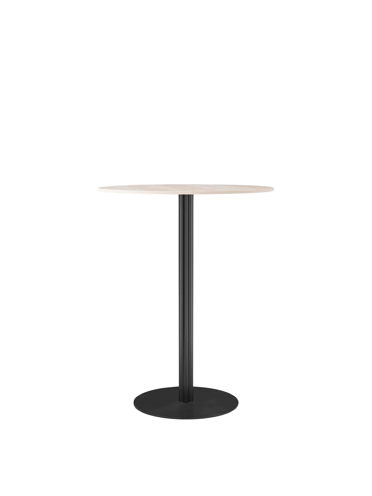 Audo Harbour Column Table, Round With Circular Base - 3 Heights