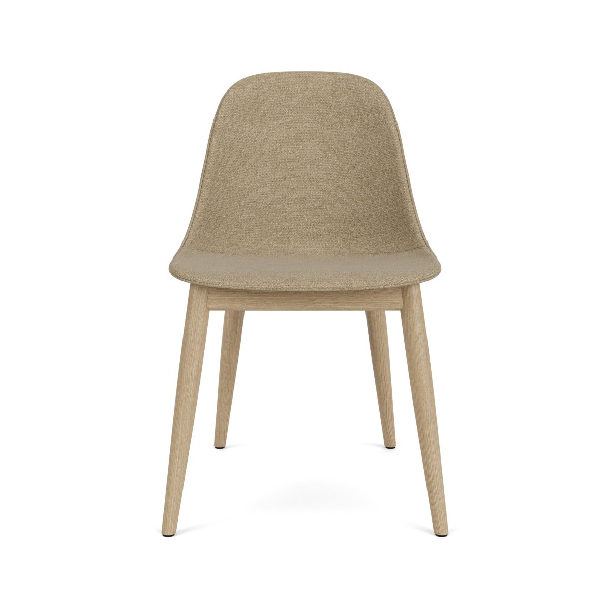 Audo Harbour Side Chair, Dining Height, Upholstered - Natural Oak / Audo Bouclé US 02