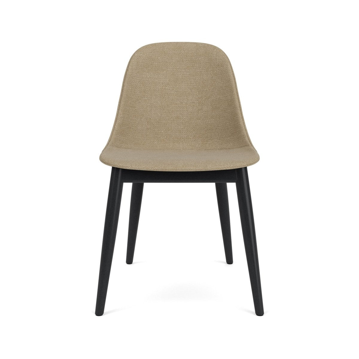 Audo Harbour Side Chair, Dining Height, Upholstered - Black Oak / Audo Bouclé US 02