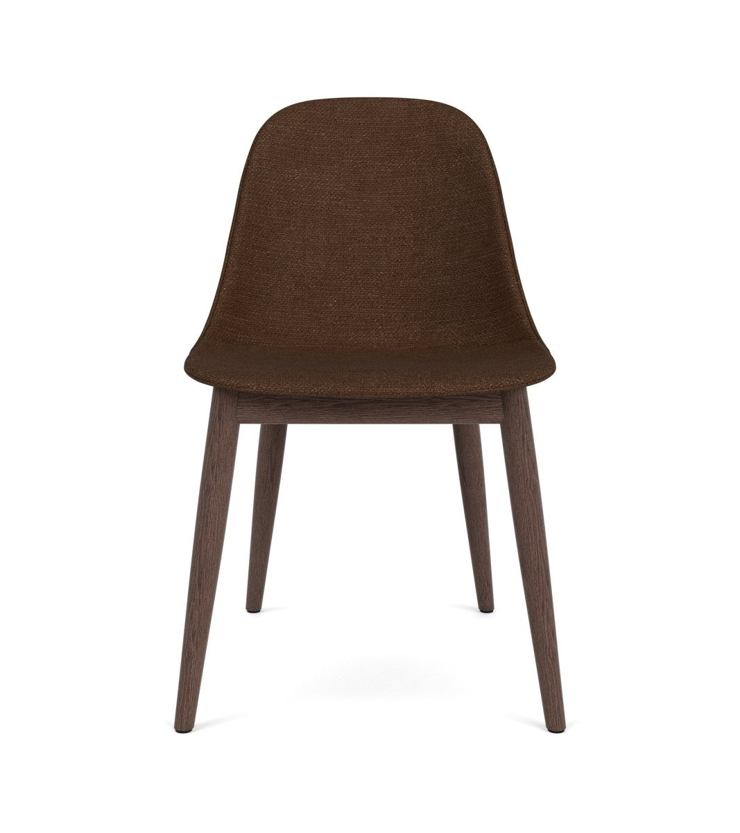 Audo Harbour Side Chair, Dining Height, Upholstered - Dark Oak / Audo Bouclé US 07