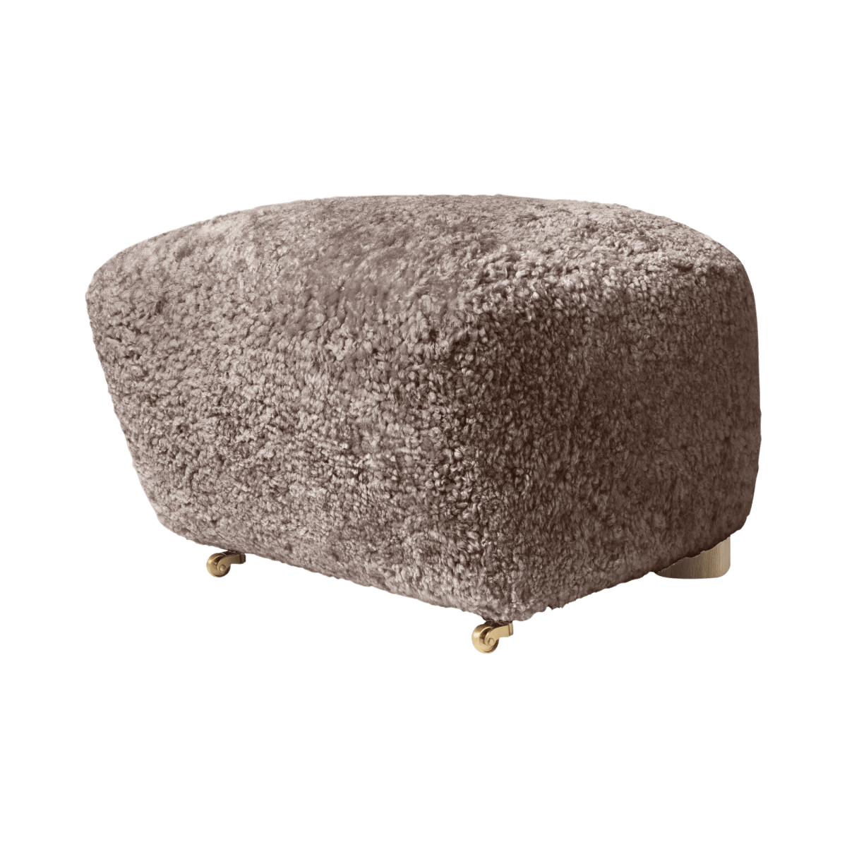 Audo Tired Man Ottoman, Sheepskin